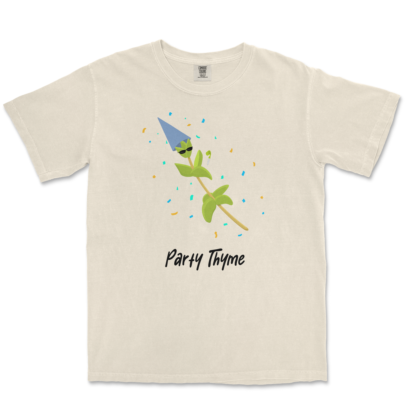 Comfort Colors T-Shirt Party Thyme in Ivory