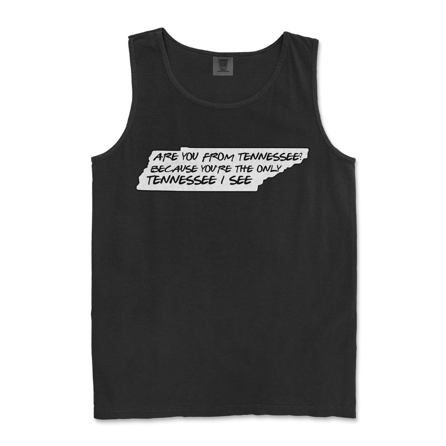 Comfort Colors Tank Top Tennessee in Black