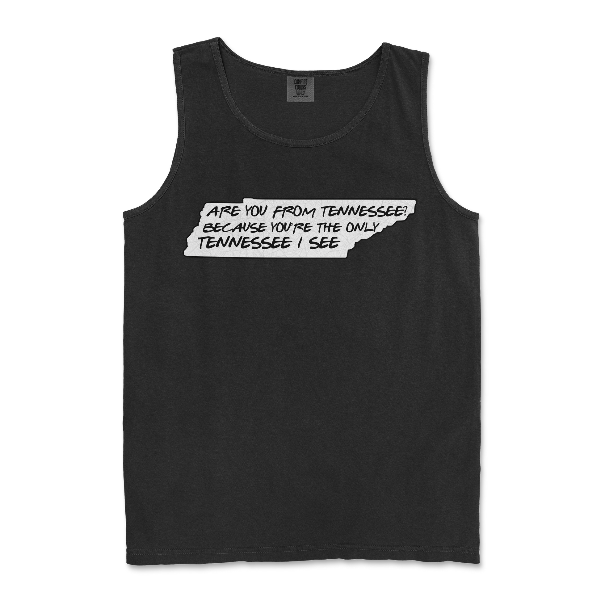 Comfort Colors Tank Top Tennessee in Black