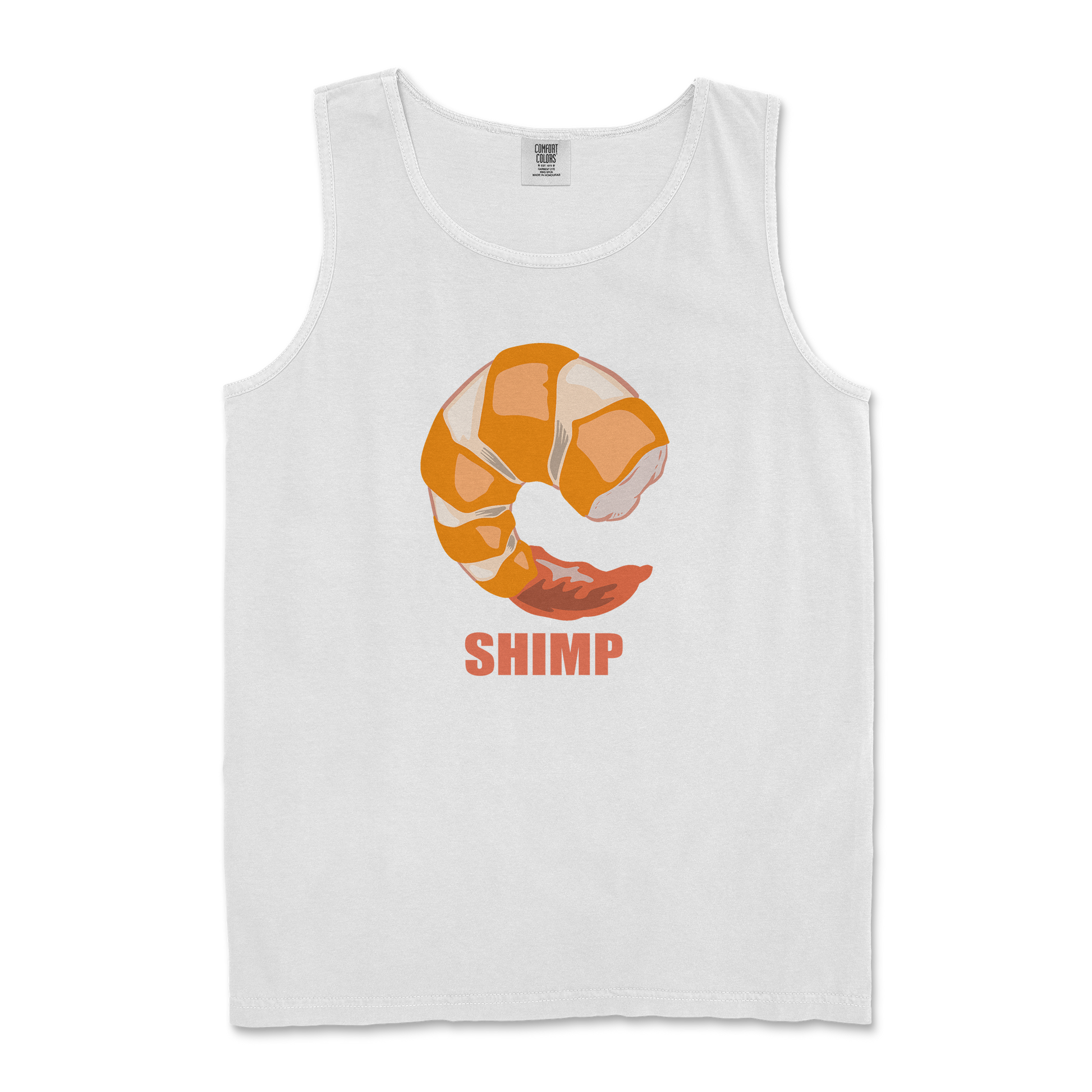 Comfort Colors Tank Top Shimp in White