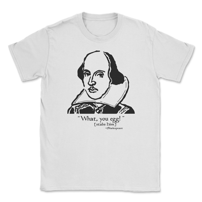 The Nice Shirt T-Shirt Shakespeare Quote  in White