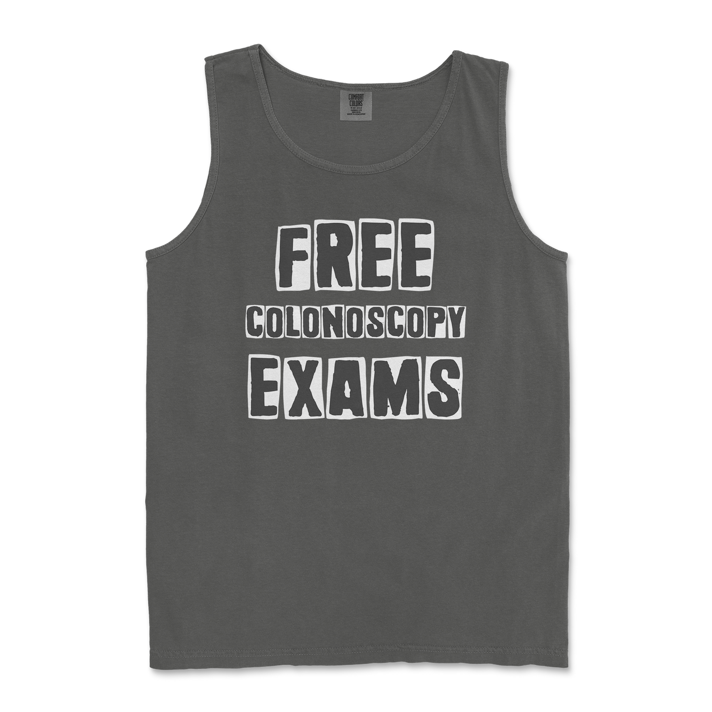 Comfort Colors Tank Top Free Colonoscopy Exams in Pepper