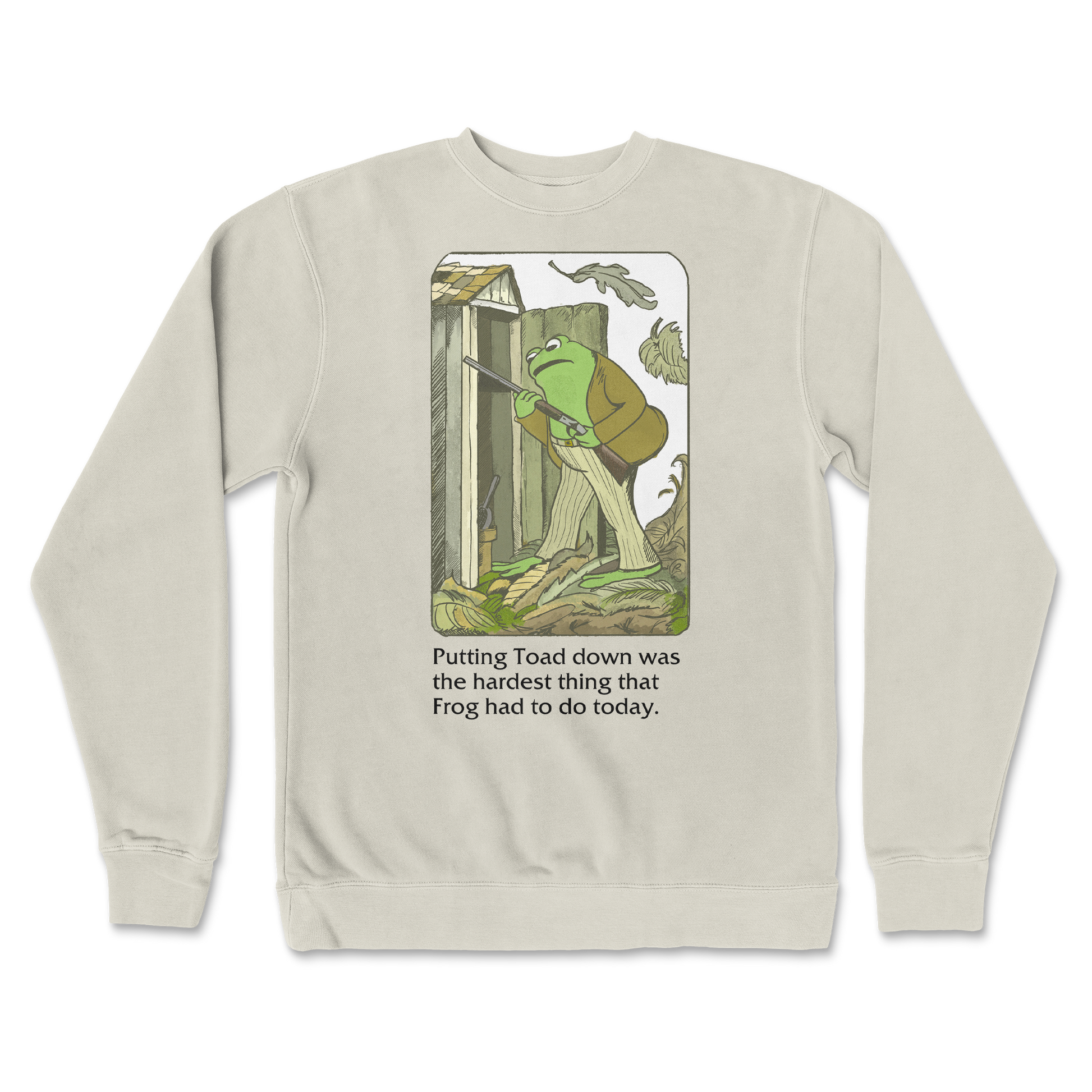 Independent Clothing Co. Crew Neck Frog and Toad  in Bone