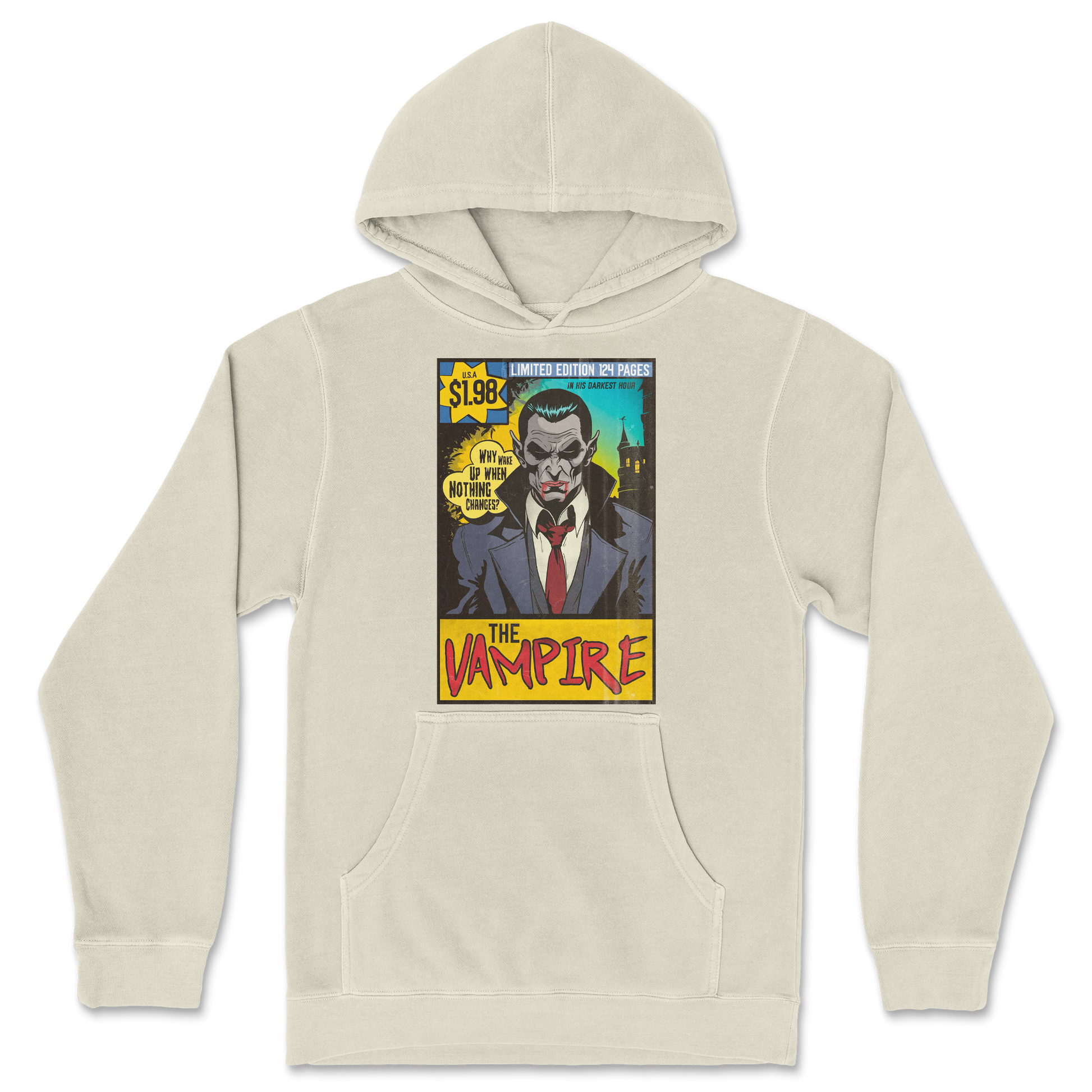 Independent Clothing Co. Hoodie Sad Vampire in Ivory