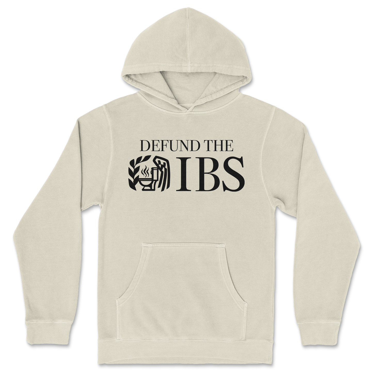 Independent Clothing Co. Hoodie Defund The IBS in Ivory