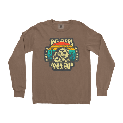 Comfort Colors Long Sleeve Fake Your Death in Espresso