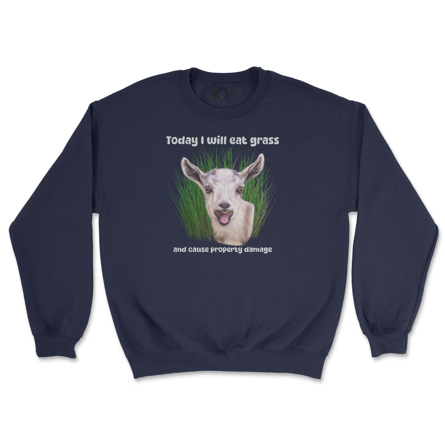 Gildan SoftStyle Crew Neck Crazy Goat  in Navy