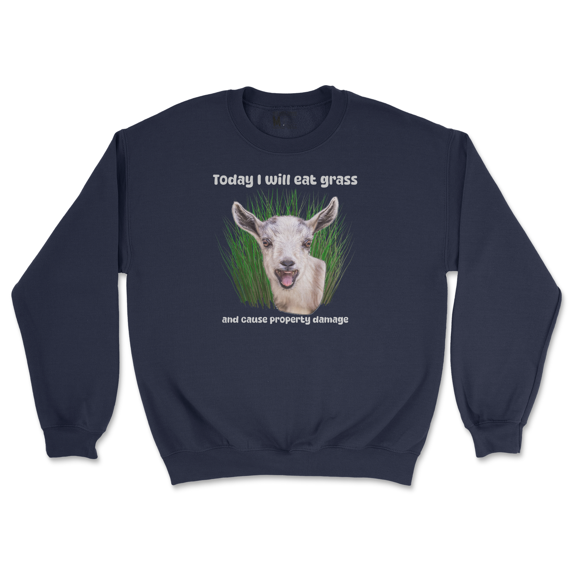 Gildan SoftStyle Crew Neck Crazy Goat  in Navy