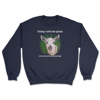 Gildan SoftStyle Crew Neck Crazy Goat  in Navy