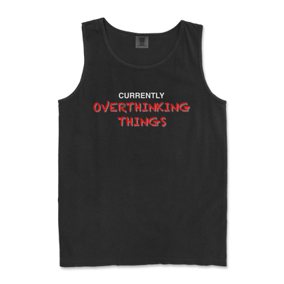 Comfort Colors Tank Top For Our Lil Overthinker in Black