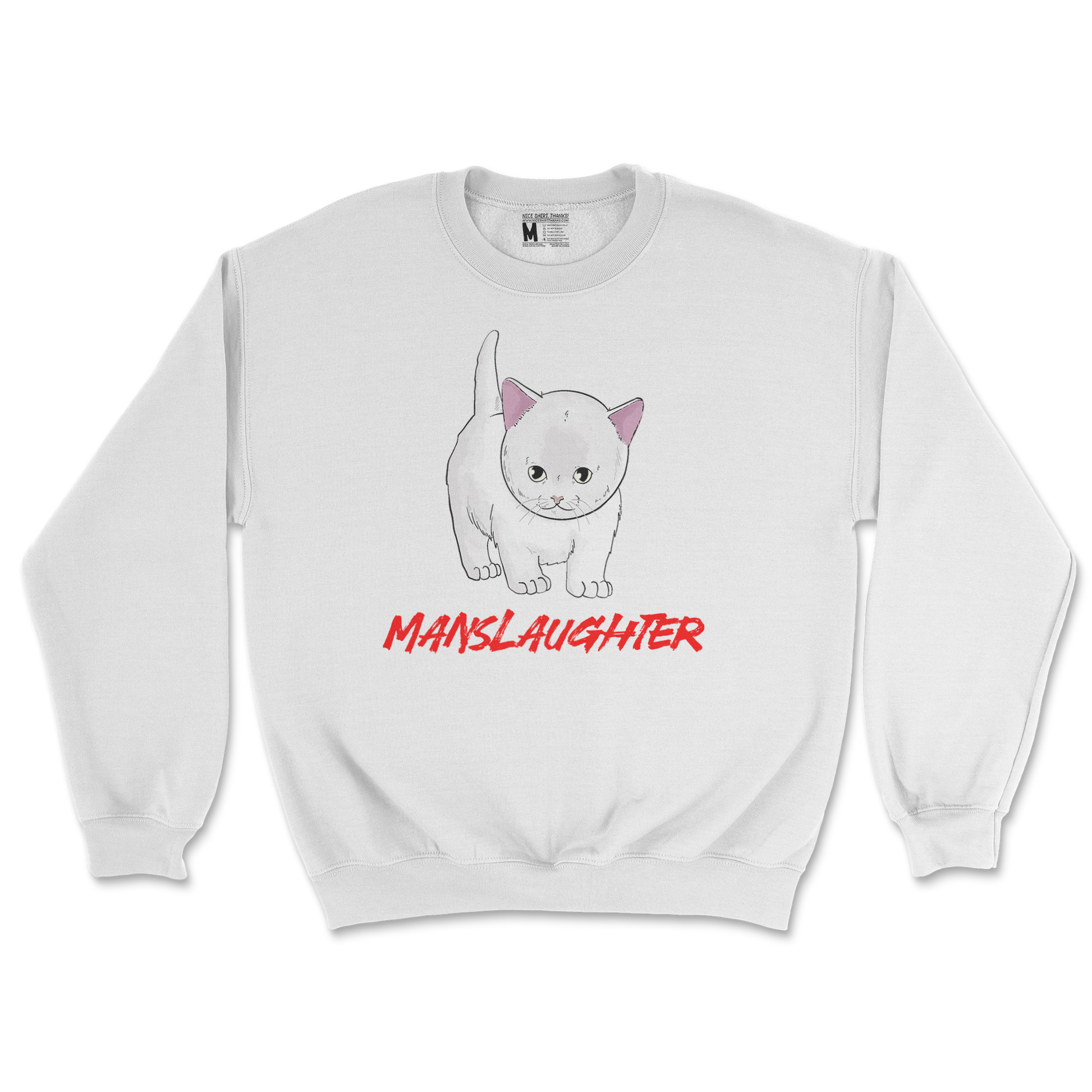 Gildan SoftStyle Crew Neck Manslaughter in White