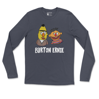 Gildan SoftStyle Long Sleeve Burton Ernie in Navy