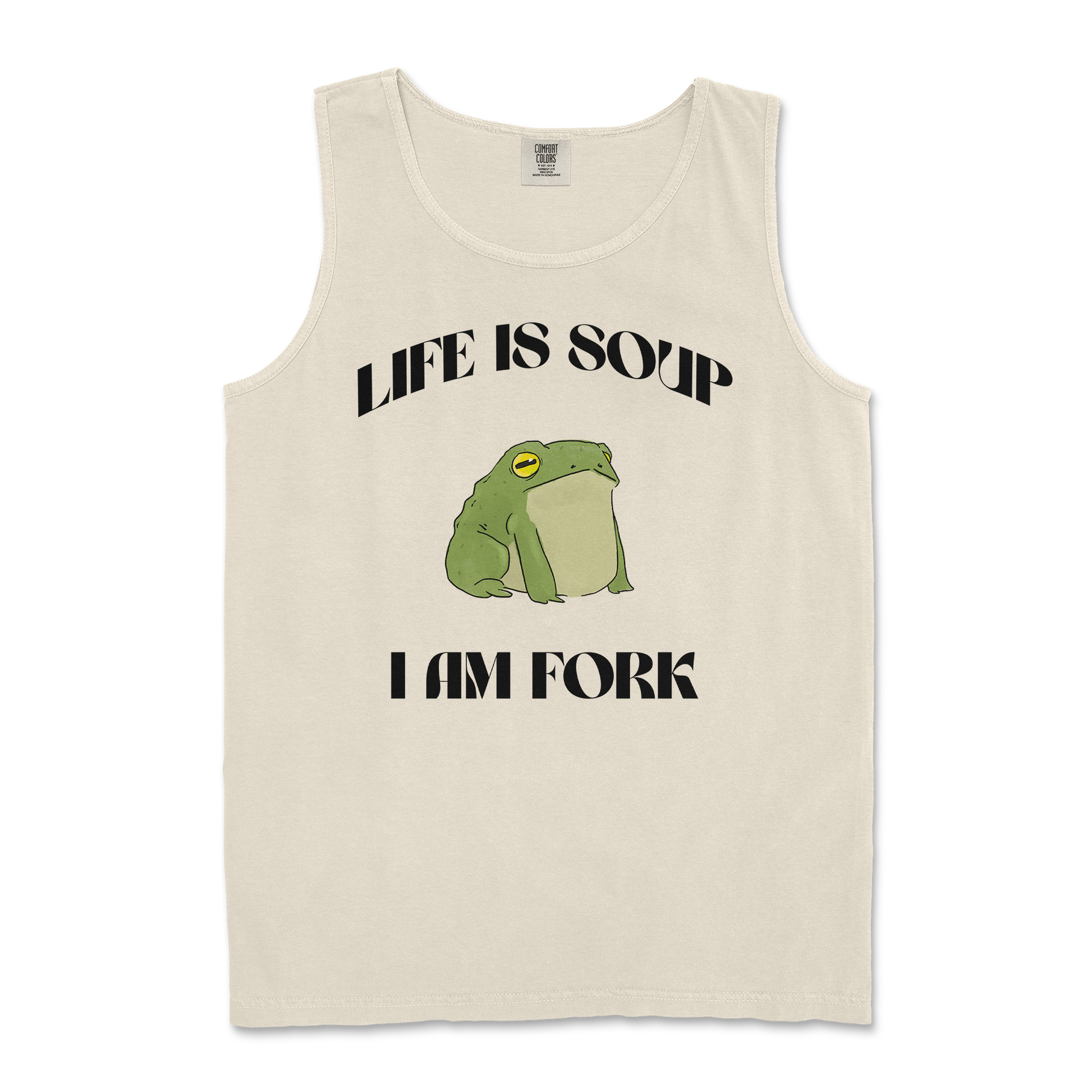 Comfort Colors Tank Top Life is Soup in Ivory