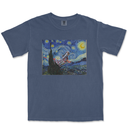 Comfort Colors T-Shirt Van Gogh but Cooler in Midnight