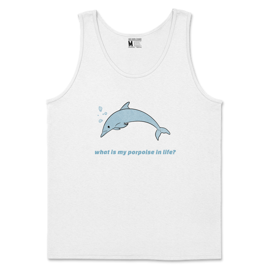 Gildan SoftStyle Tank Top Porpoise in White