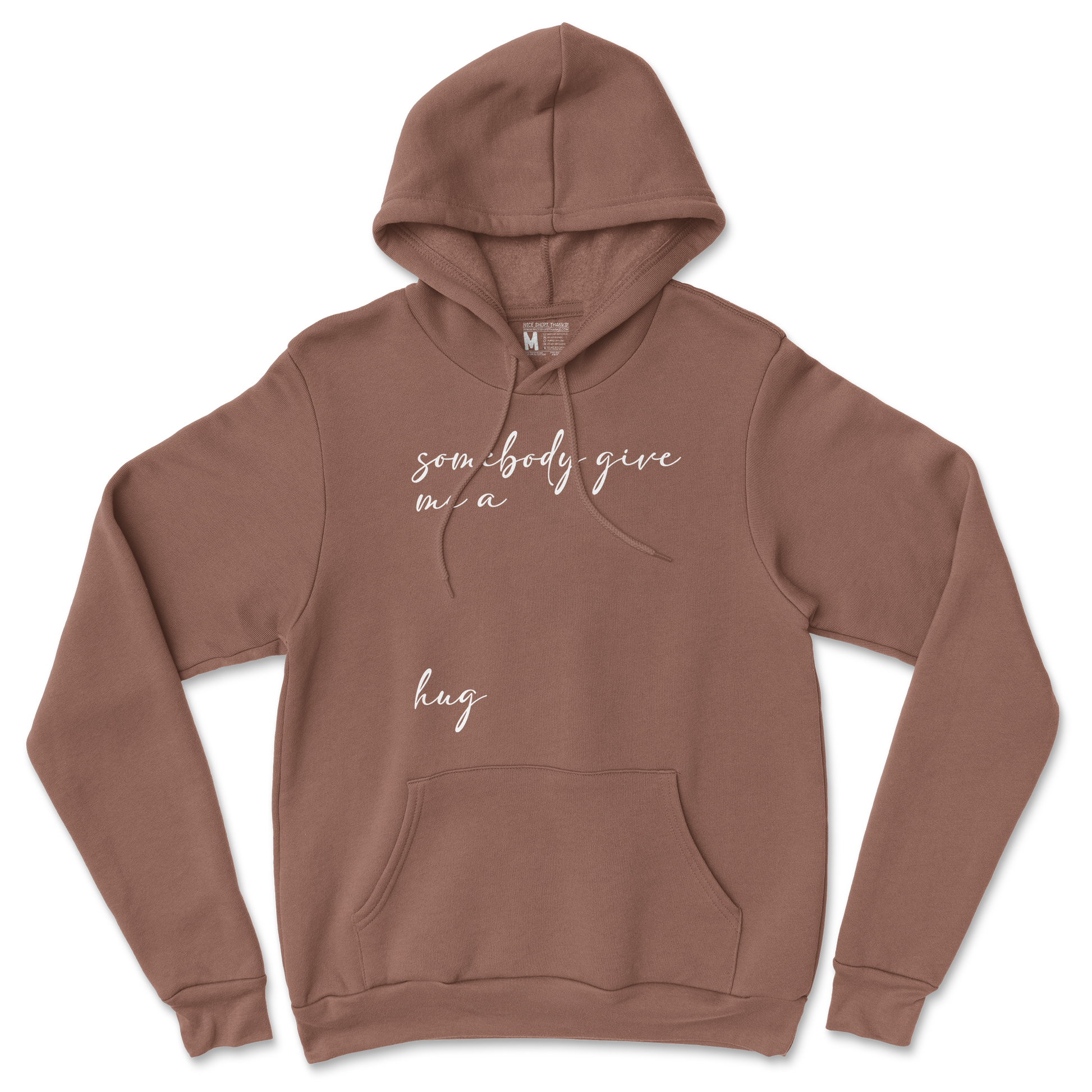 Gildan SoftStyle Hoodie Hug Me in Cocoa