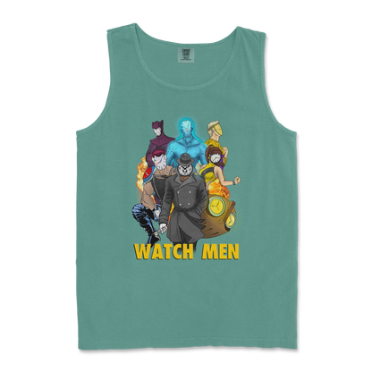 Comfort Colors Tank Top Watch Men in LightGreen