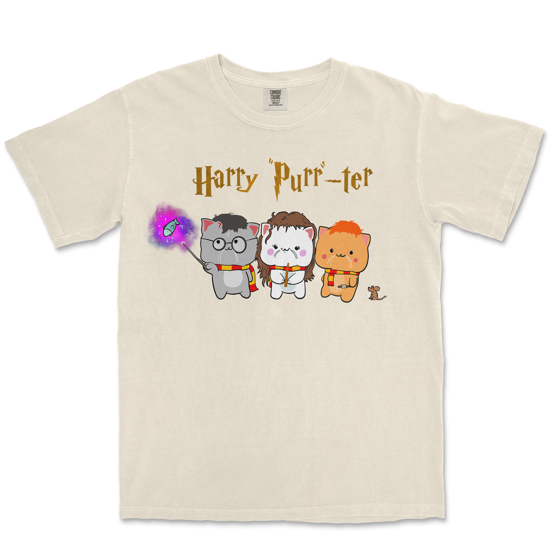 Comfort Colors T-Shirt Harry Purrter in Ivory