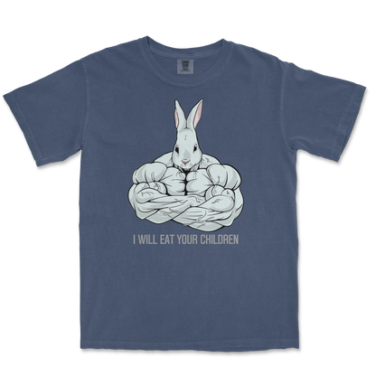 Comfort Colors T-Shirt Scary Rabbit in Midnight