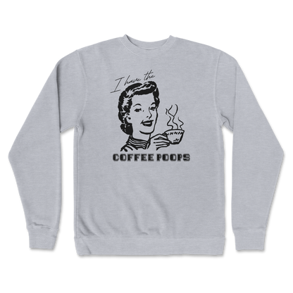 Independent Clothing Co. Crew Neck Coffee Poops  in Grey-Heather