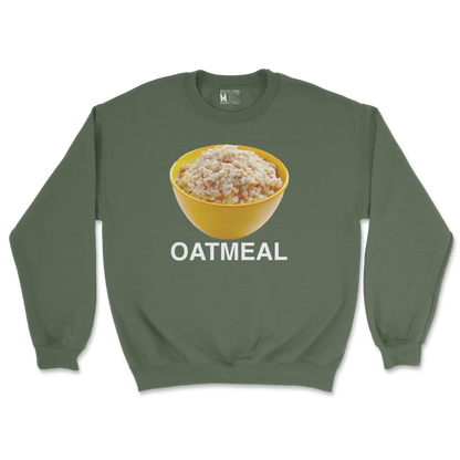 Gildan SoftStyle Crew Neck Oatmeal in Military Green