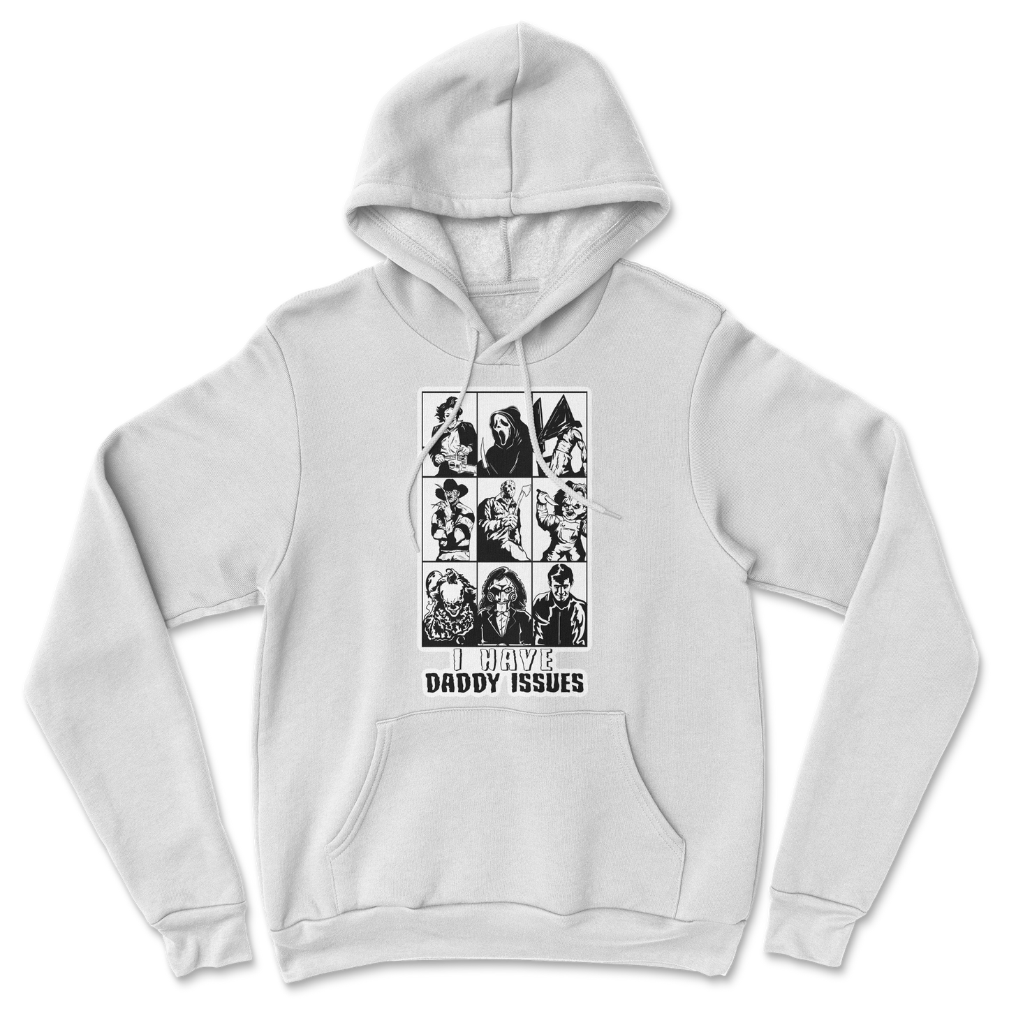 The Nice Shirt Hoodie Daddy Issues  in White