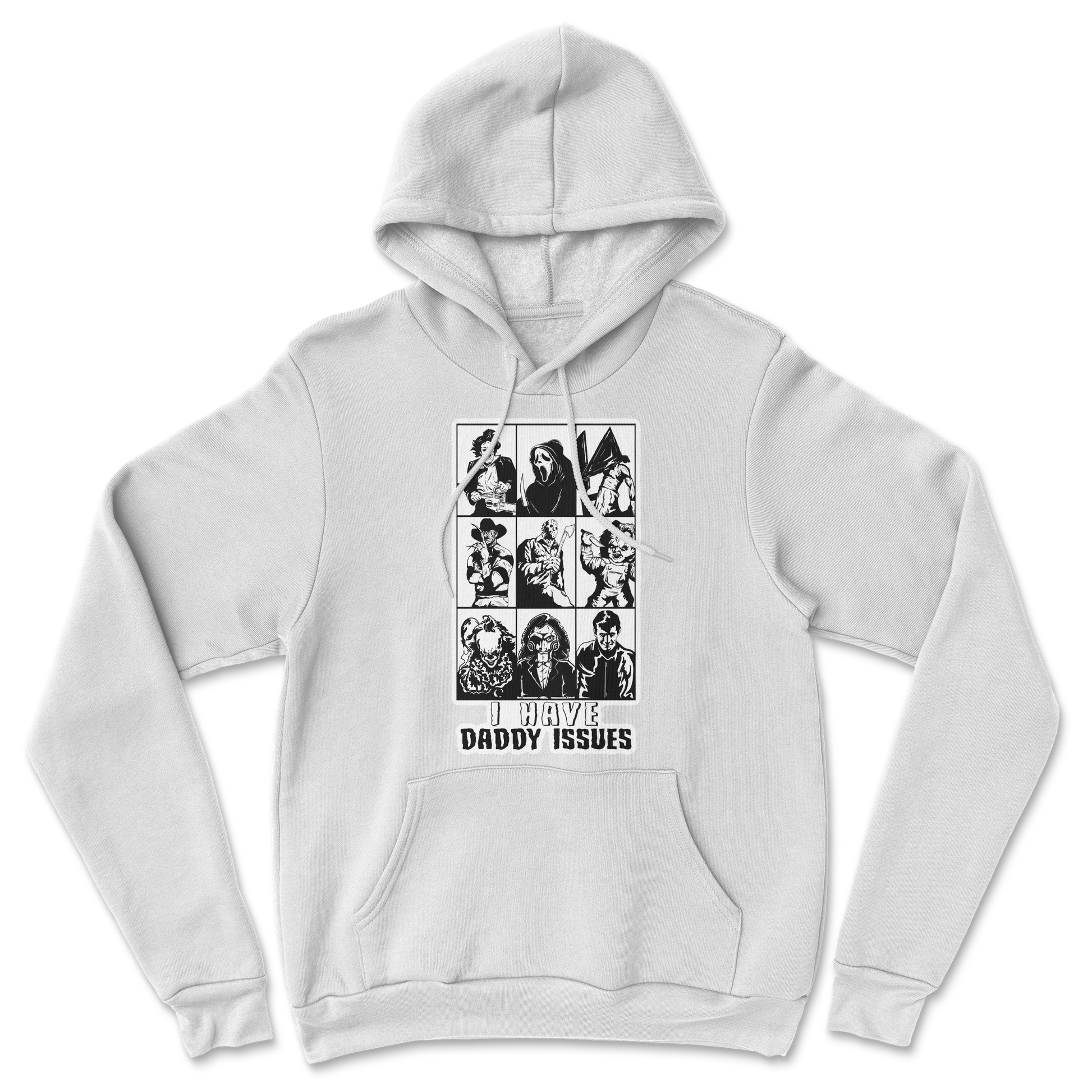 The Nice Shirt Hoodie Daddy Issues  in White