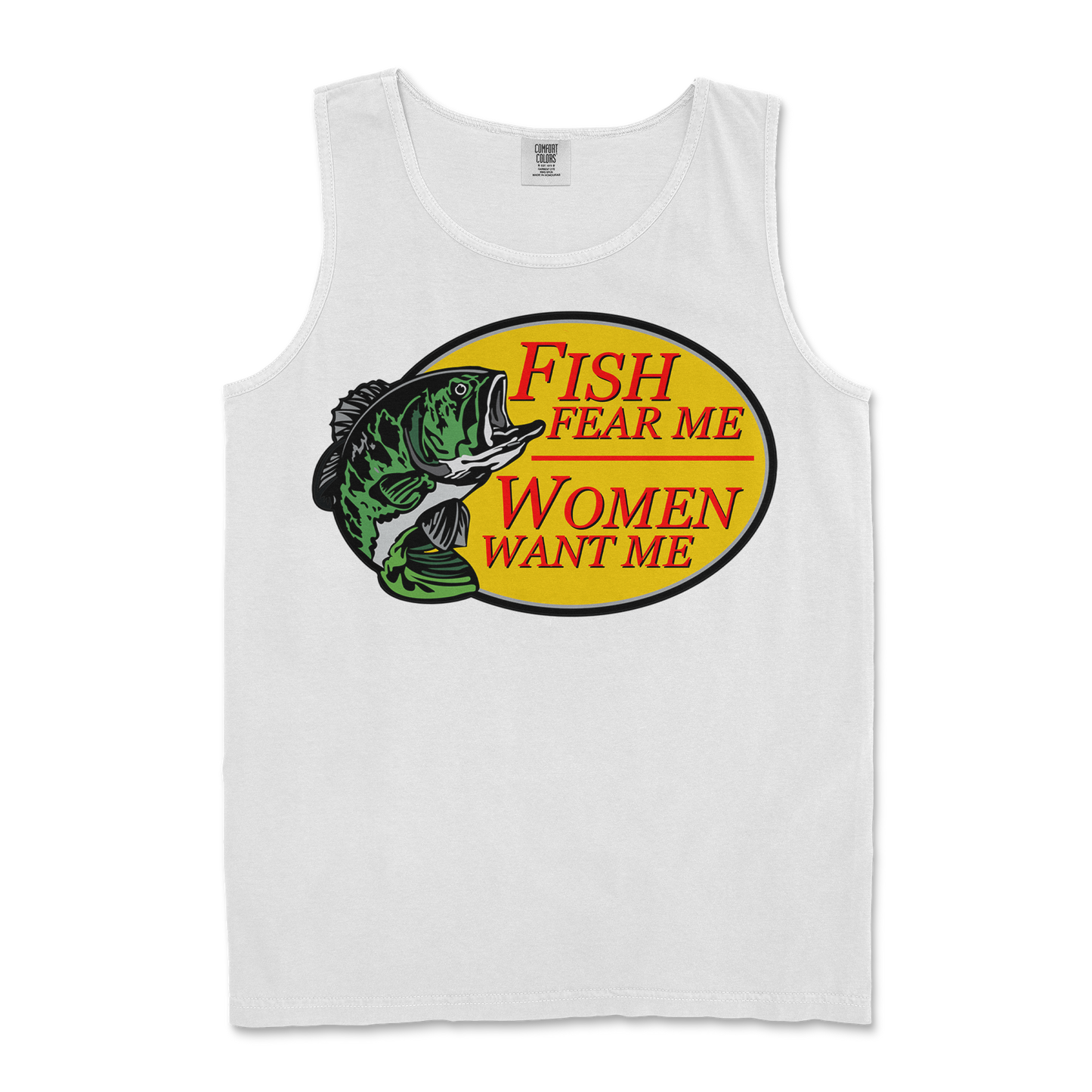 Comfort Colors Tank Top For The Fishermen in White