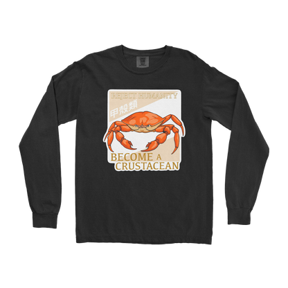 Comfort Colors Long Sleeve Embrace the Crab in Black