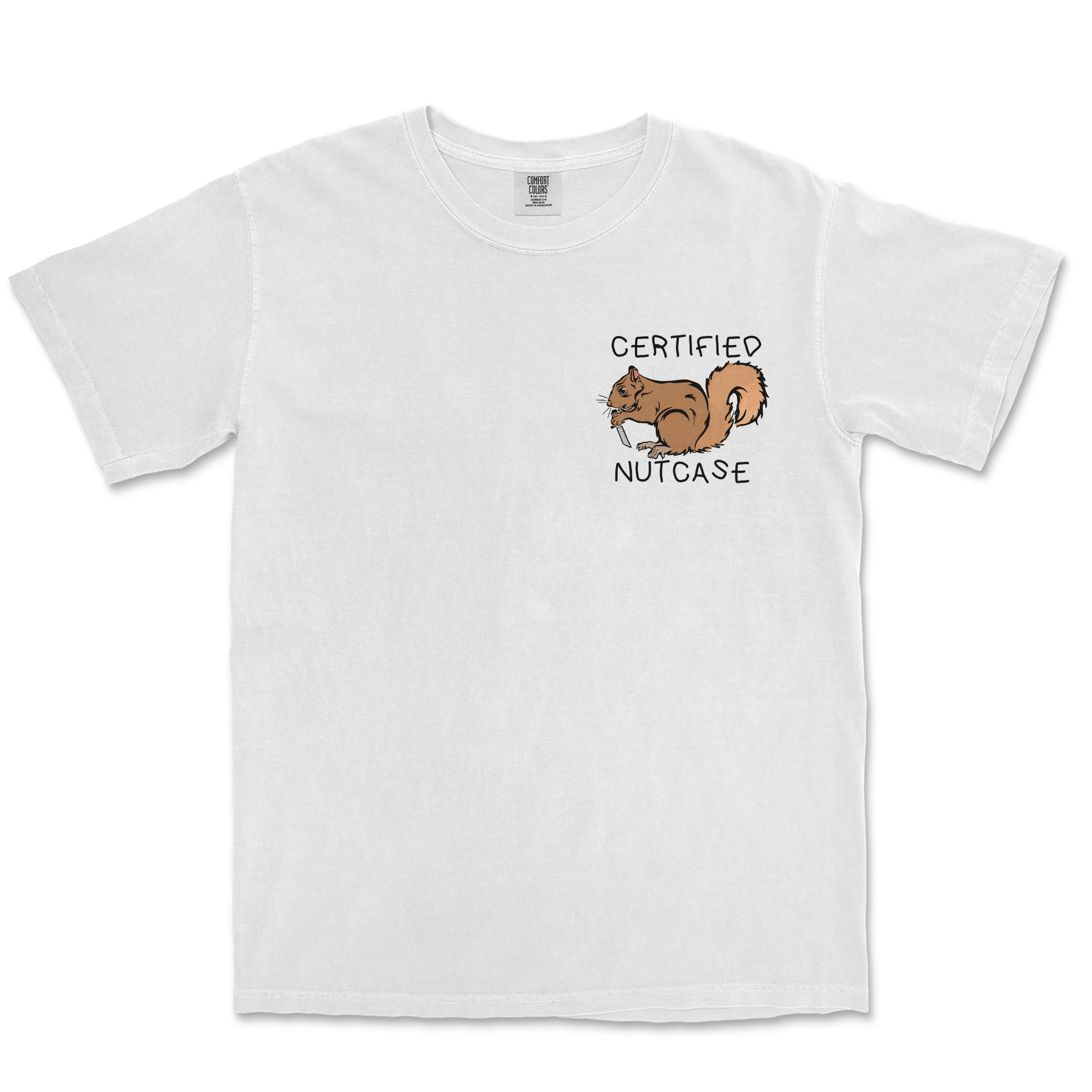 Comfort Colors T-Shirt Nutcase  in White