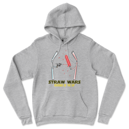 Gildan SoftStyle Hoodie Straw Wars in Sports Grey