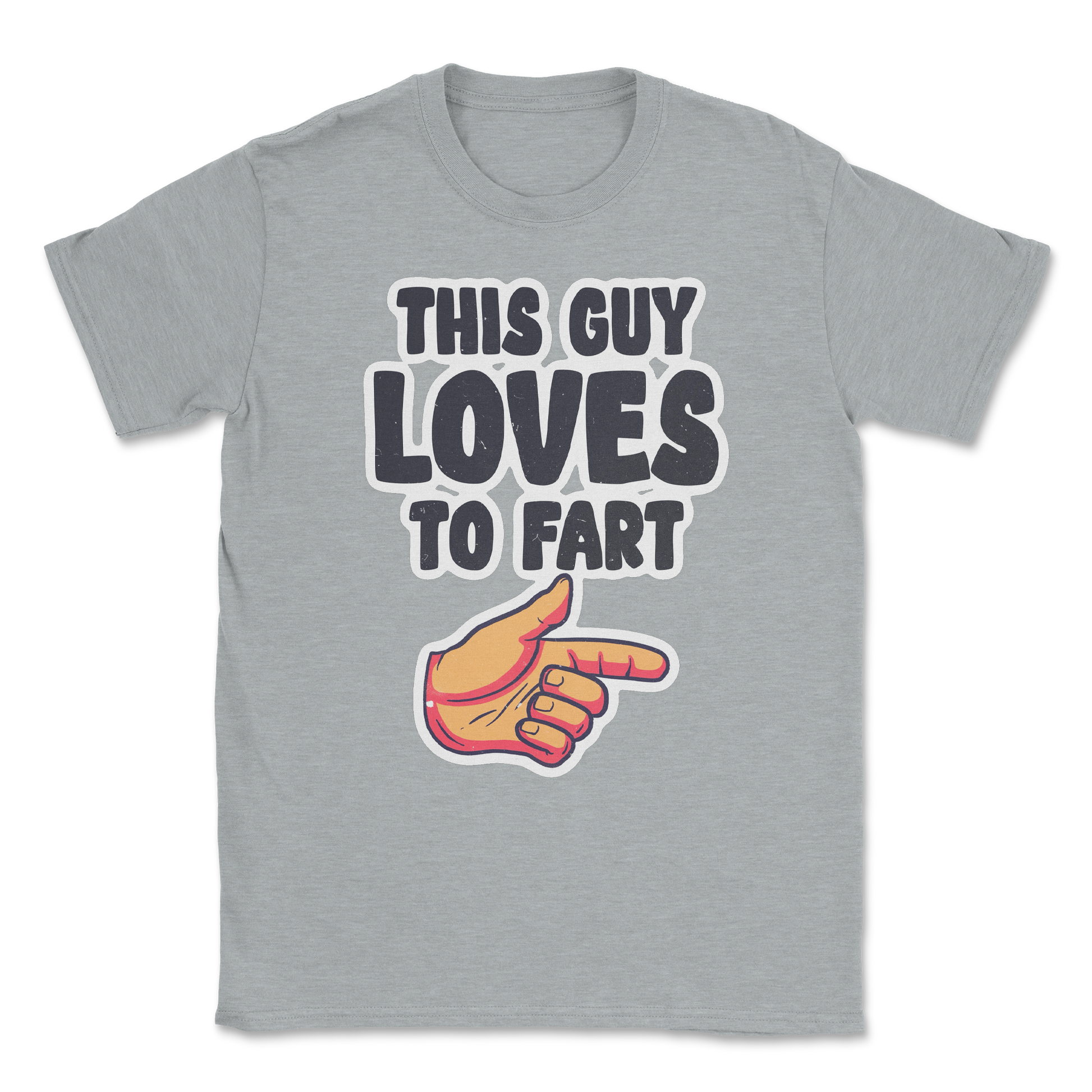 The Nice Shirt T-Shirt Who Farted  in Sport-Grey