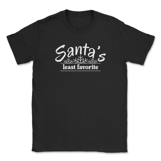 Gildan SoftStyle T-Shirt Santa's Least Favorite  in Black