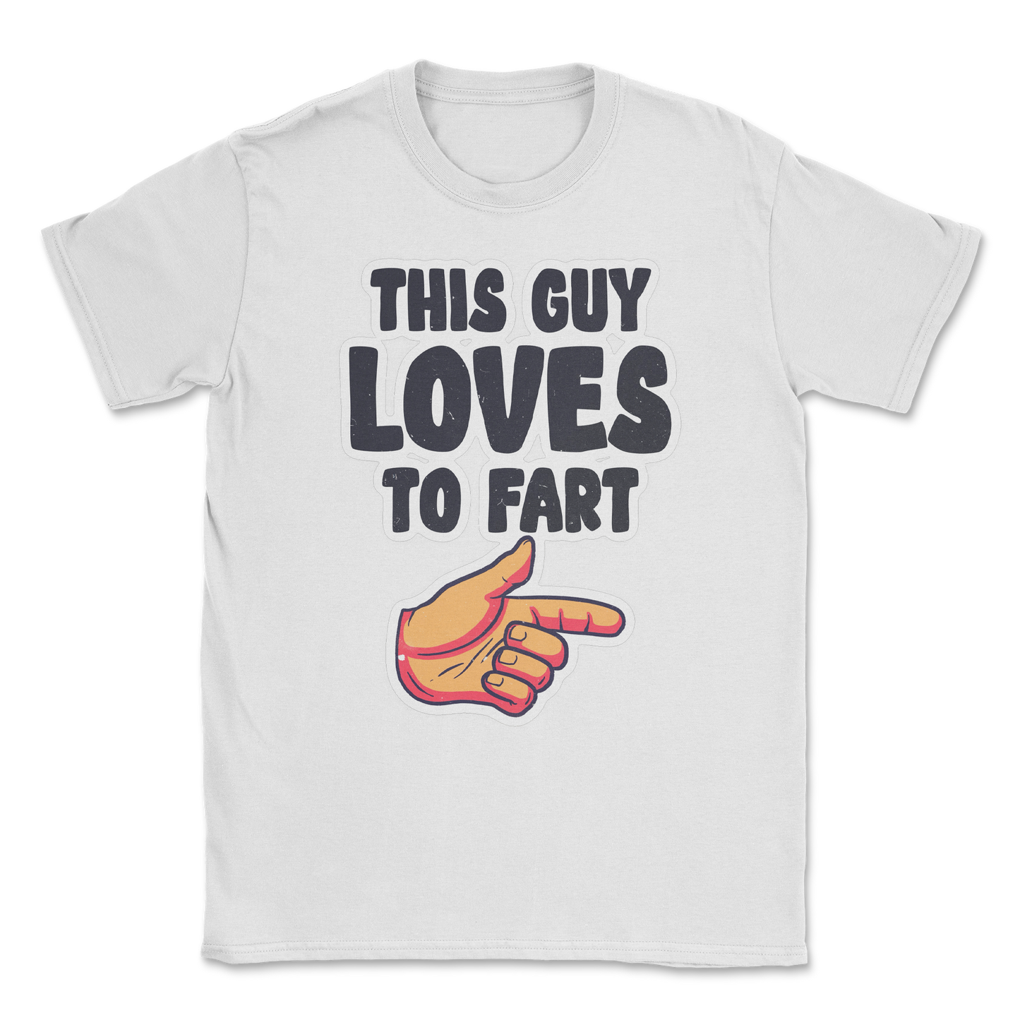 The Nice Shirt T-Shirt Who Farted  in White