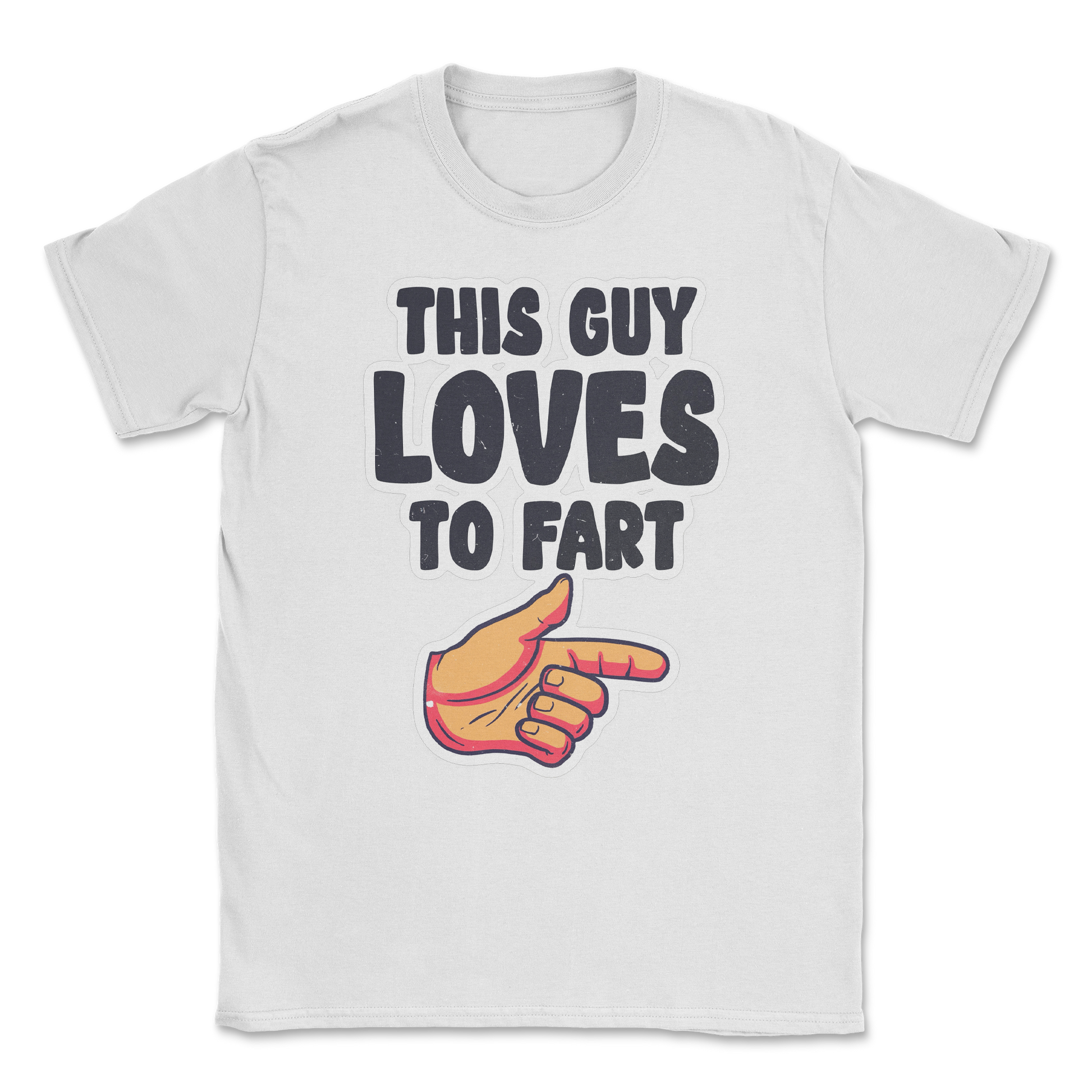 The Nice Shirt T-Shirt Who Farted  in White