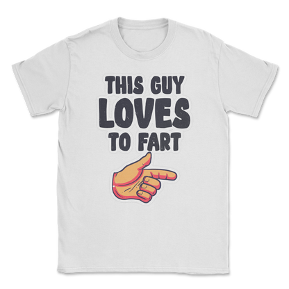 The Nice Shirt T-Shirt Who Farted  in White