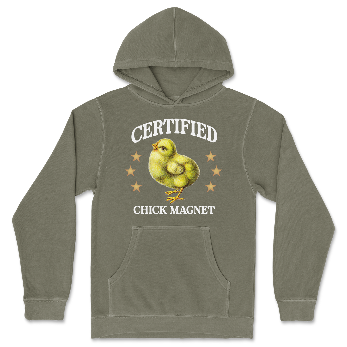 Independent Clothing Co. Hoodie Chick Magnet in Olive
