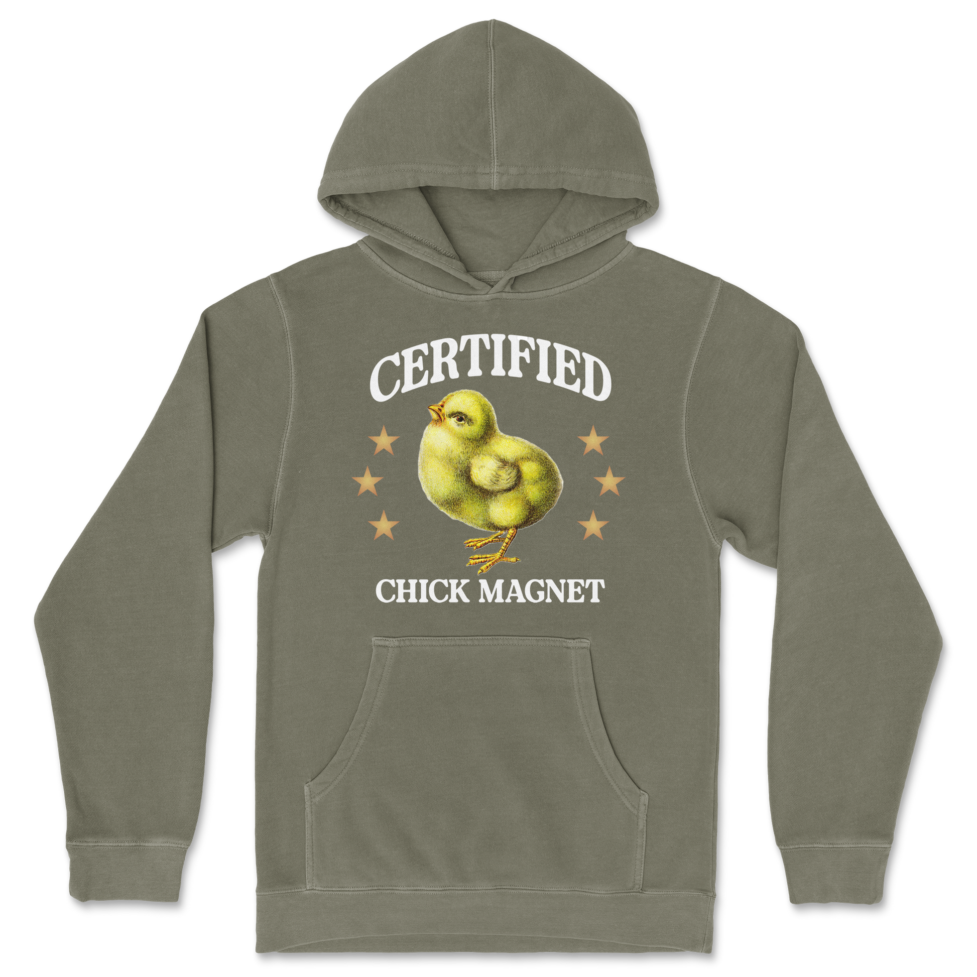 Independent Clothing Co. Hoodie Chick Magnet in Olive