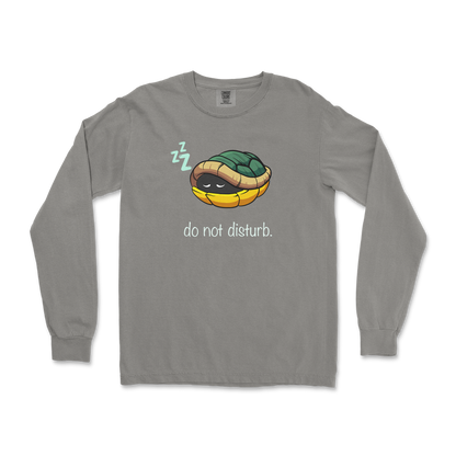 Comfort Colors Long Sleeve Sleepin Turtle in Grey