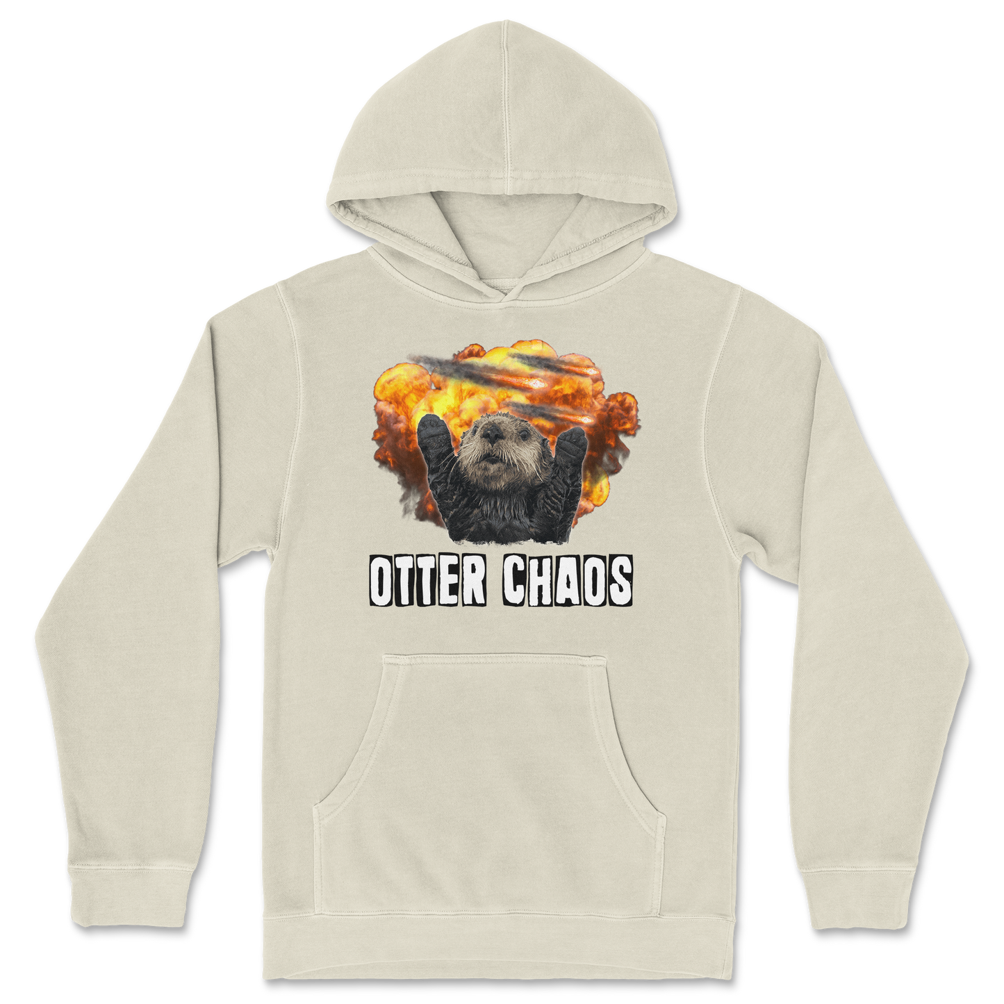 Independent Clothing Co. Hoodie Otter Chaos in Ivory