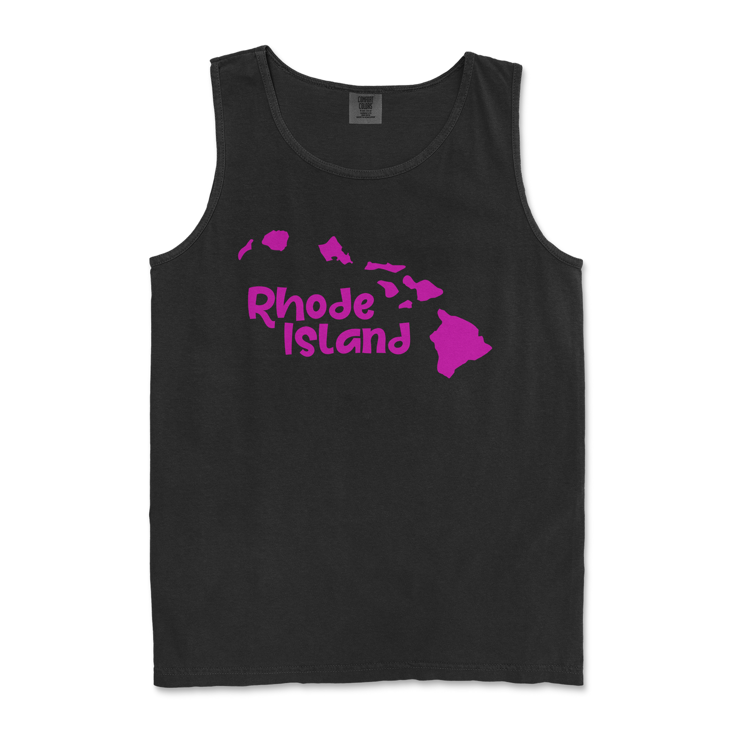 Comfort Colors Tank Top Rhode Island in Black