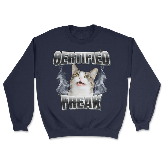 The Nice Shirt Crew Neck Freaky  in Navy