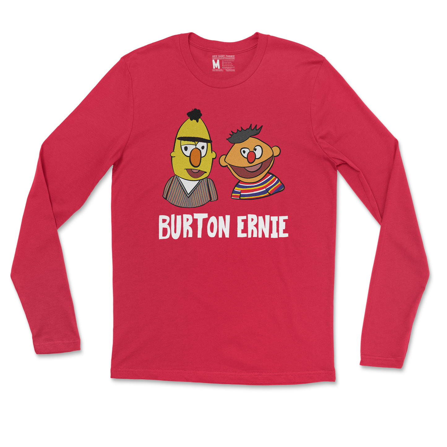 Gildan SoftStyle Long Sleeve Burton Ernie in Red