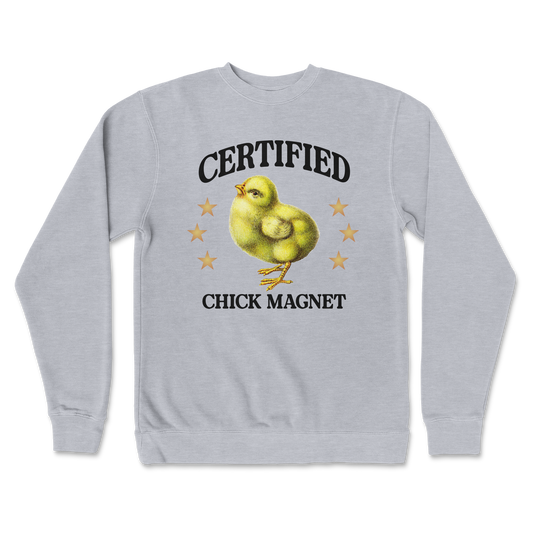Independent Clothing Co. Crew Neck Chick Magnet in Grey Heather