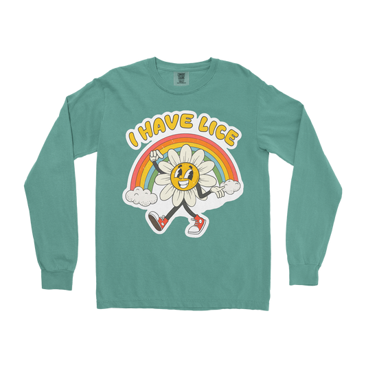 Comfort Colors Long Sleeve Lice  in Light-Green