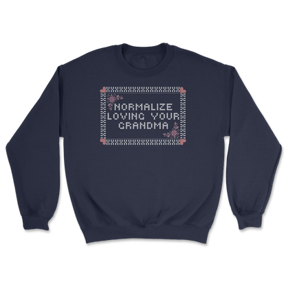 Heavy Blend Crew Neck Cross Stitch in Navy