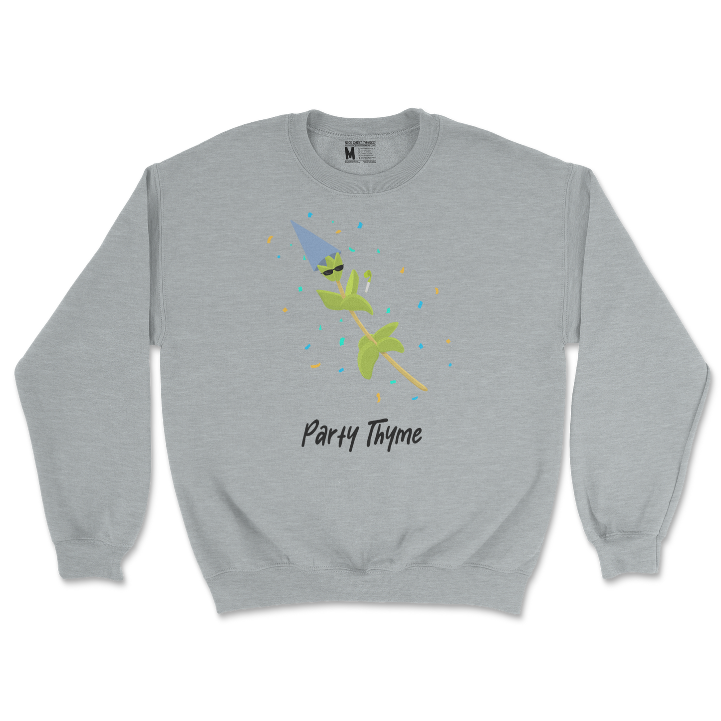 Gildan SoftStyle Crew Neck Party Thyme in Sports Grey