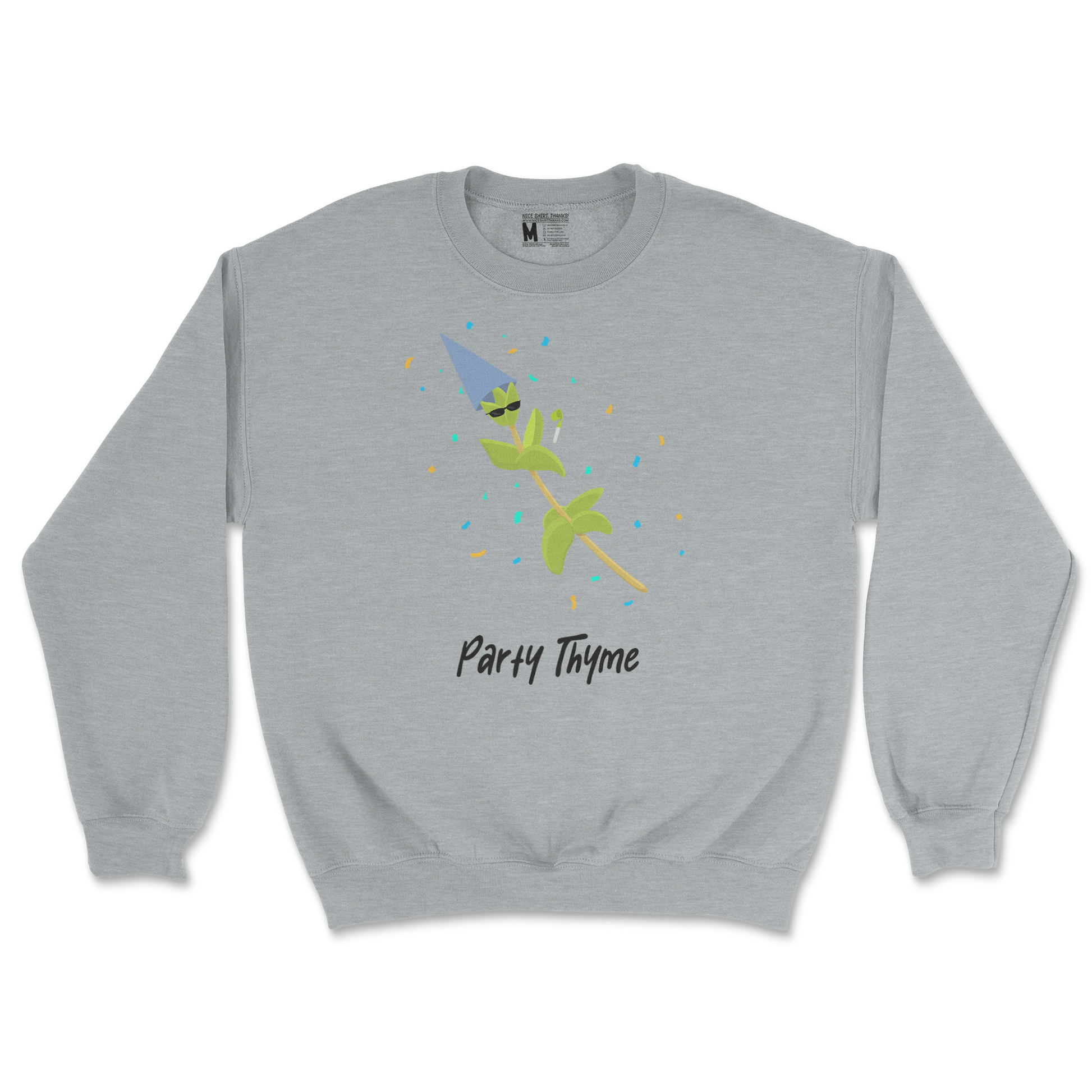 Gildan SoftStyle Crew Neck Party Thyme in Sports Grey