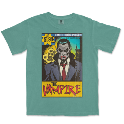 Comfort Colors T-Shirt Sad Vampire in Light-Green