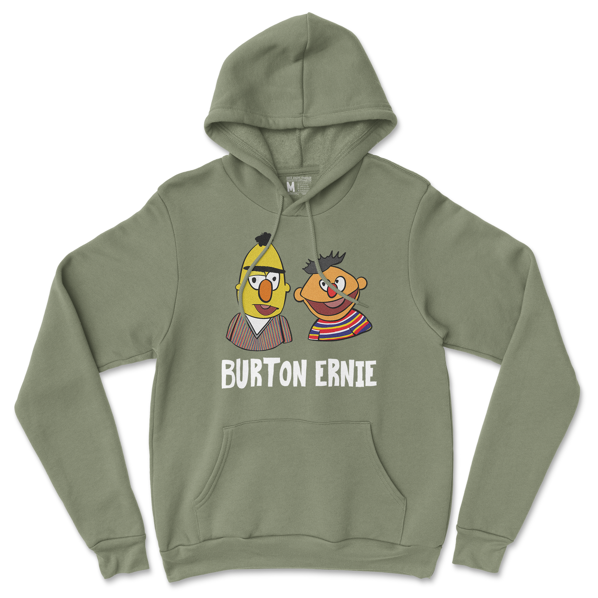 Gildan SoftStyle Hoodie Burton Ernie in Military Green